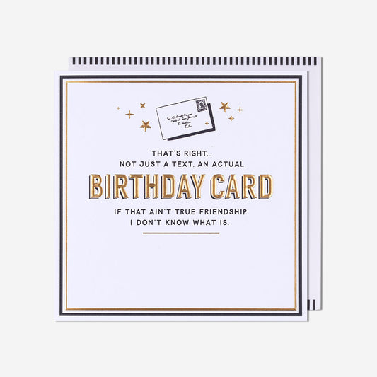Actual Birthday Card