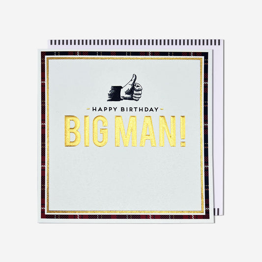 Thumbs Up Big Man! Birthday Card