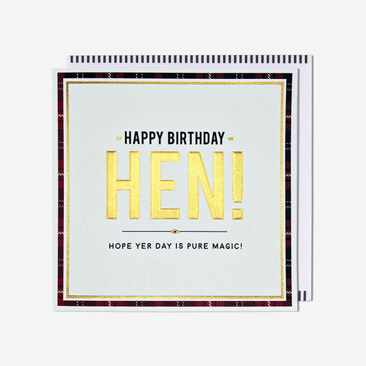 Happy Birthday Hen Card