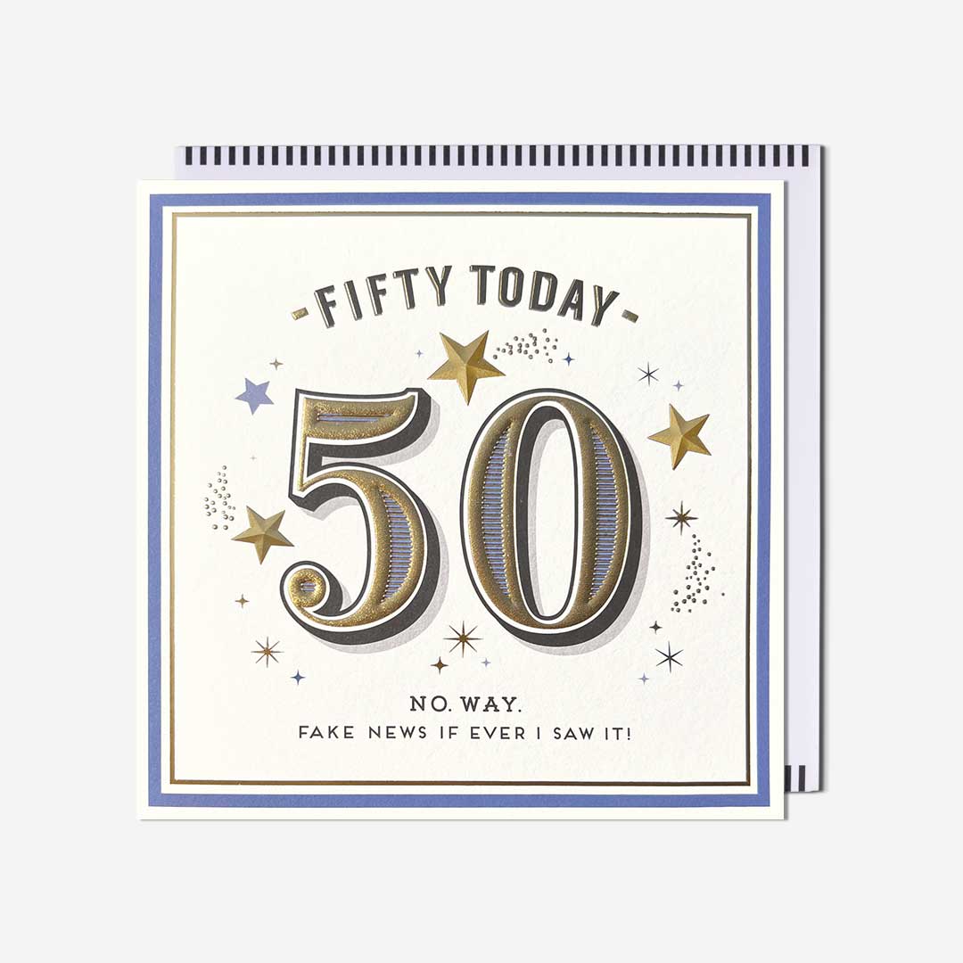 50 today fake news if ever I saw it!