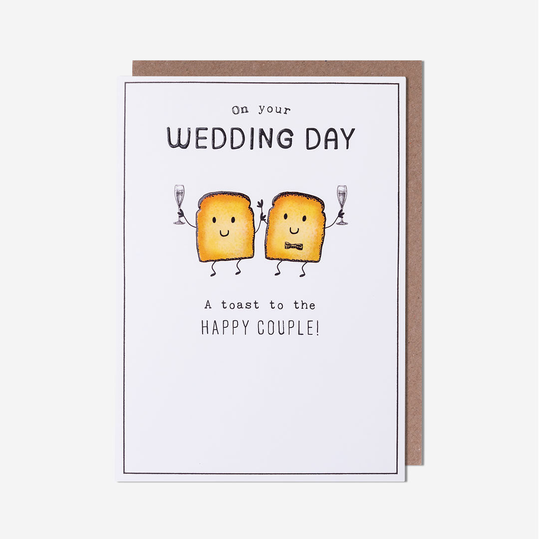 Toast To The Happy Couple Wedding Card