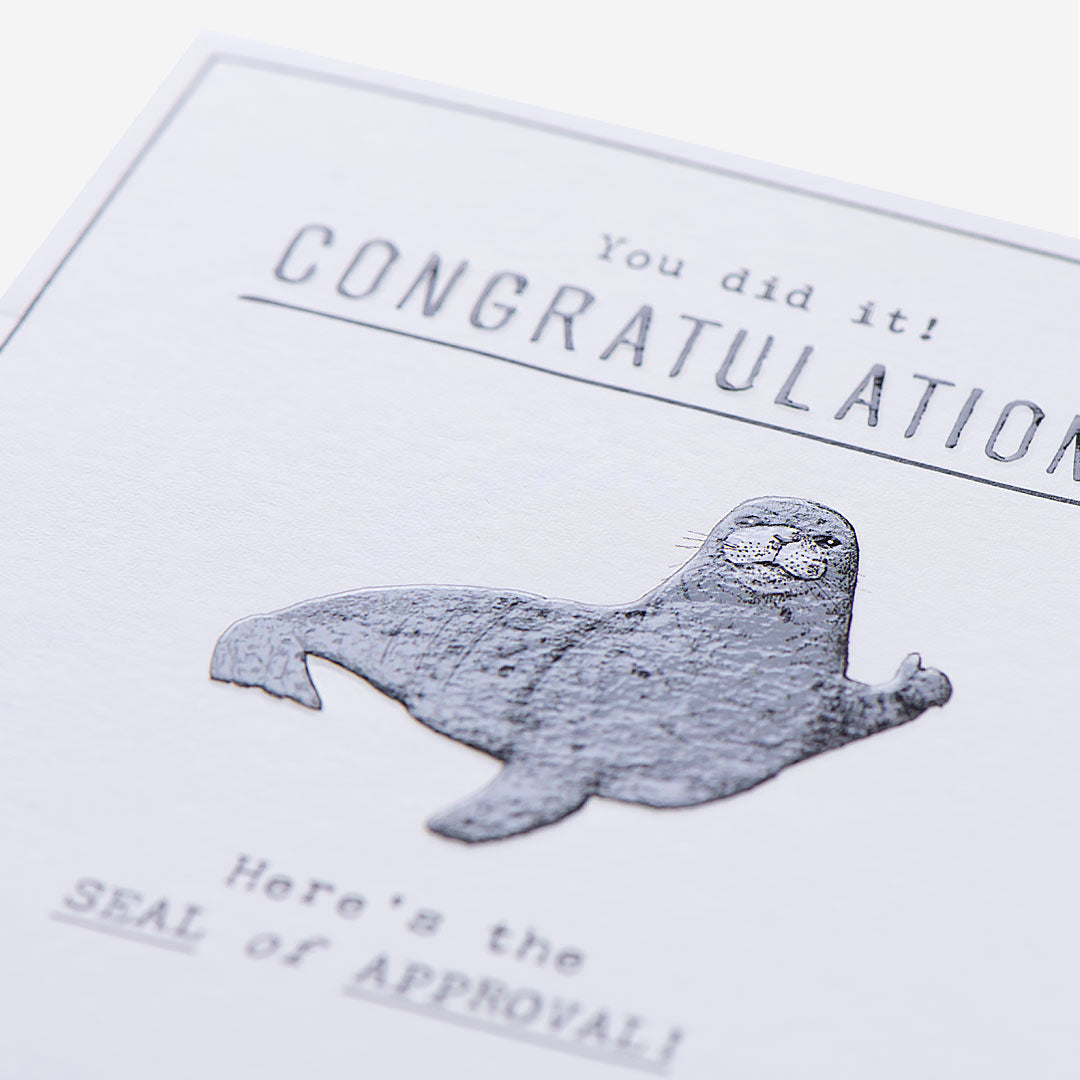 Seal Of Approval Congratulations Card