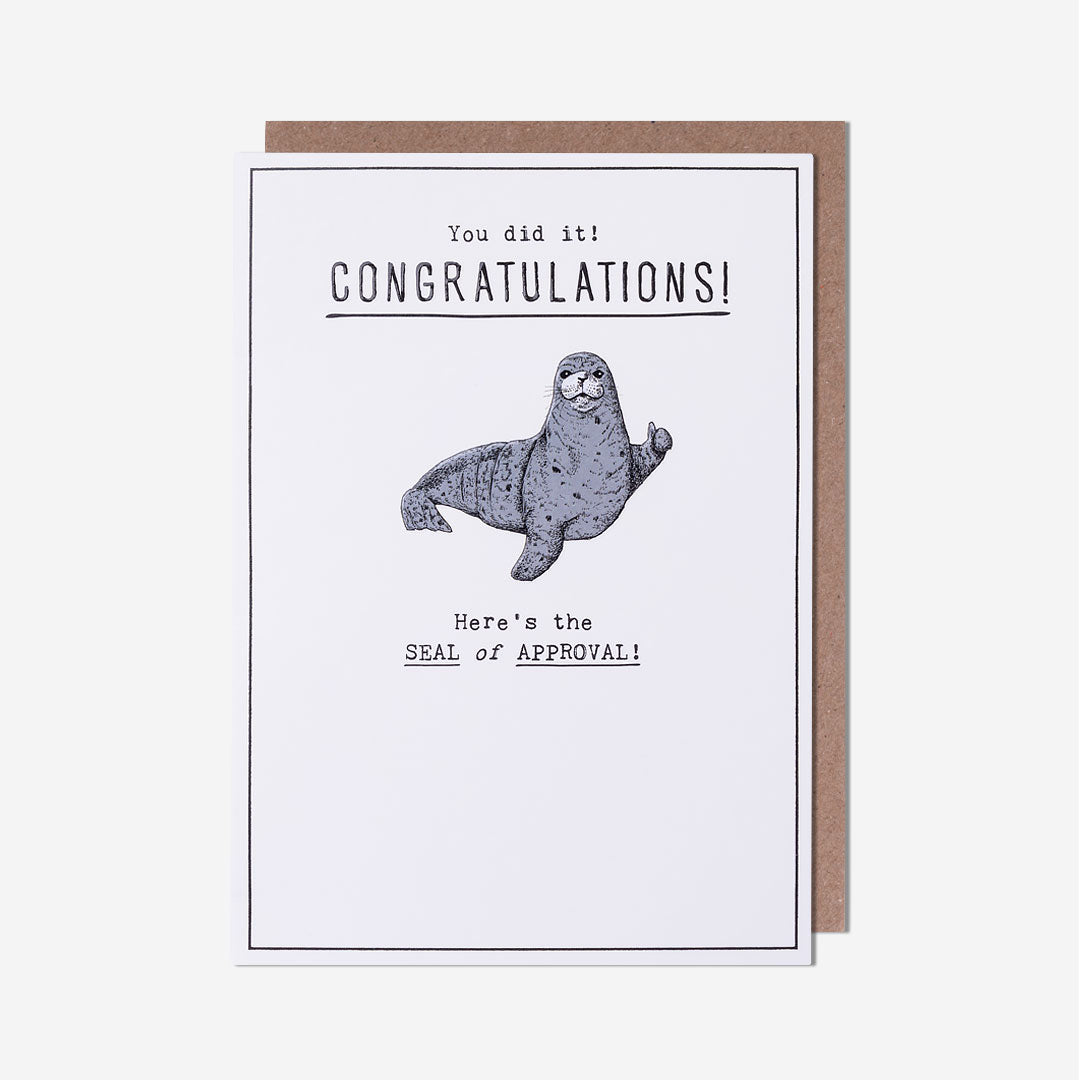 Seal Of Approval Congratulations Card