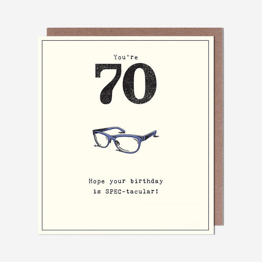 70 Spec-Tacular Birthday 70th Birthday Card