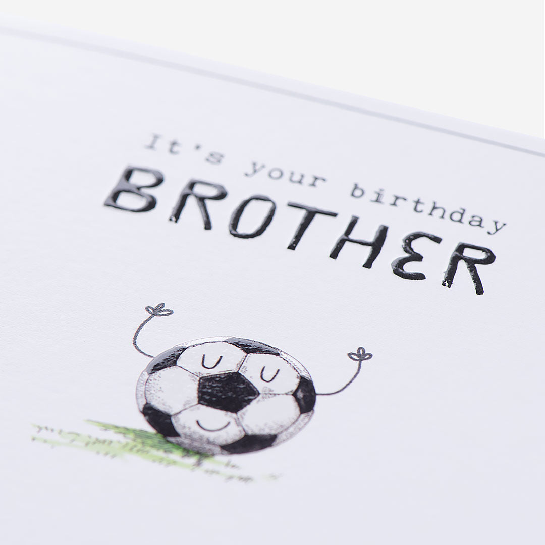 Football Brother Birthday Card