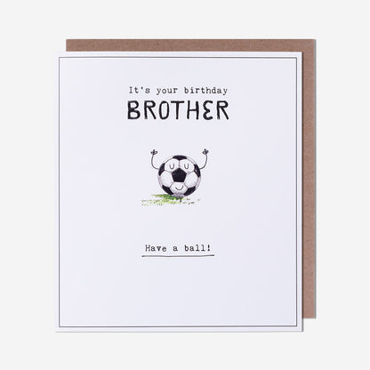 Football Brother Birthday Card