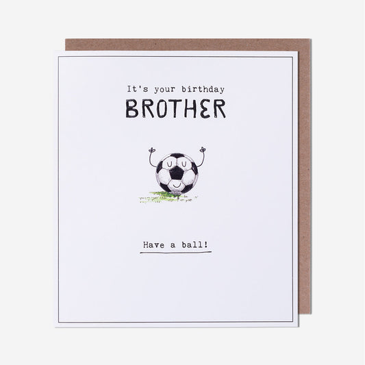 Football Brother Birthday Card