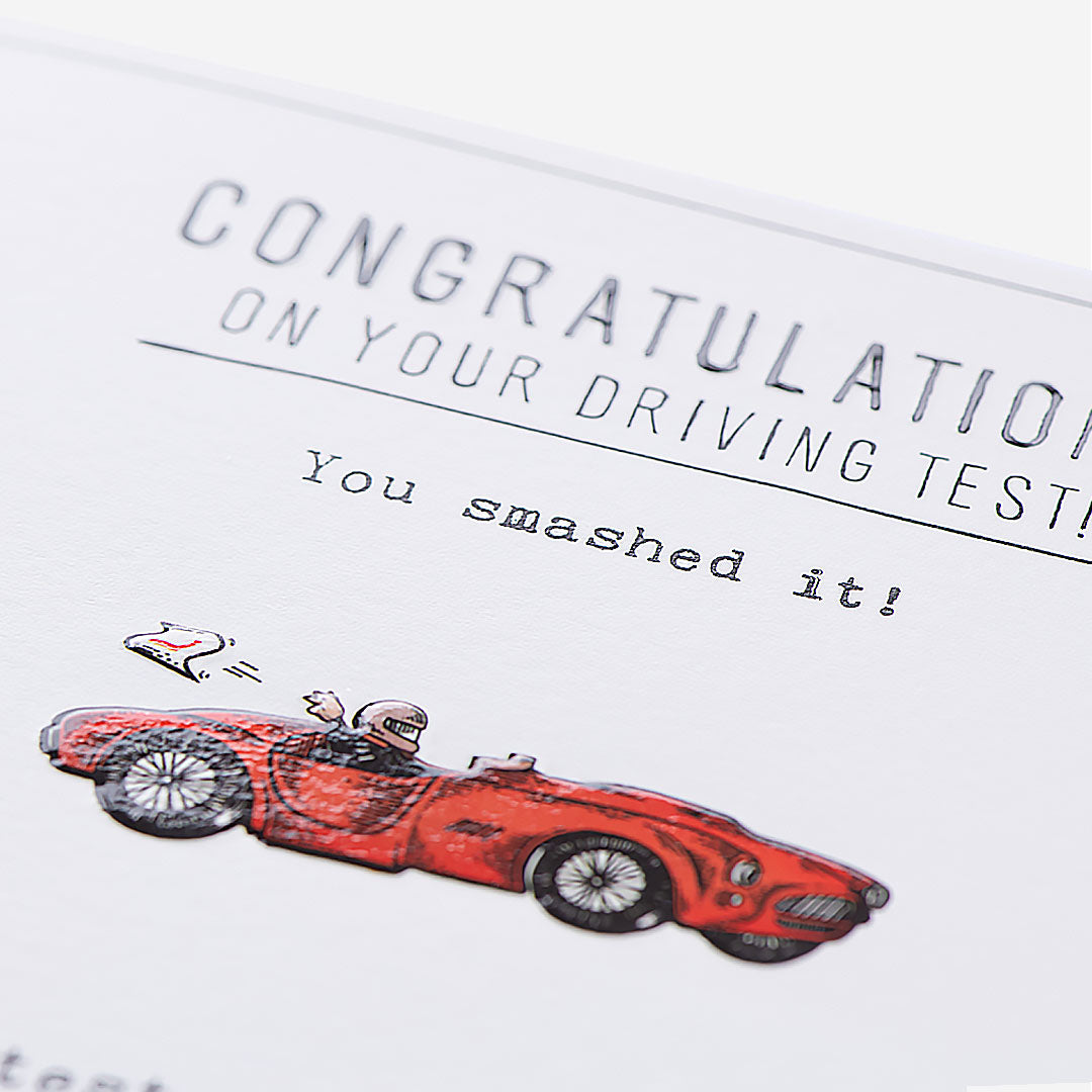 Smashed It Driving Test  Congratulations Card