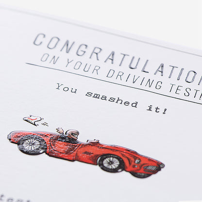 Smashed It Driving Test  Congratulations Card