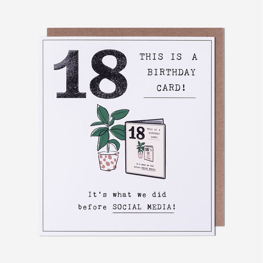 18 This Is A Birthday Card 18th Birthday Card