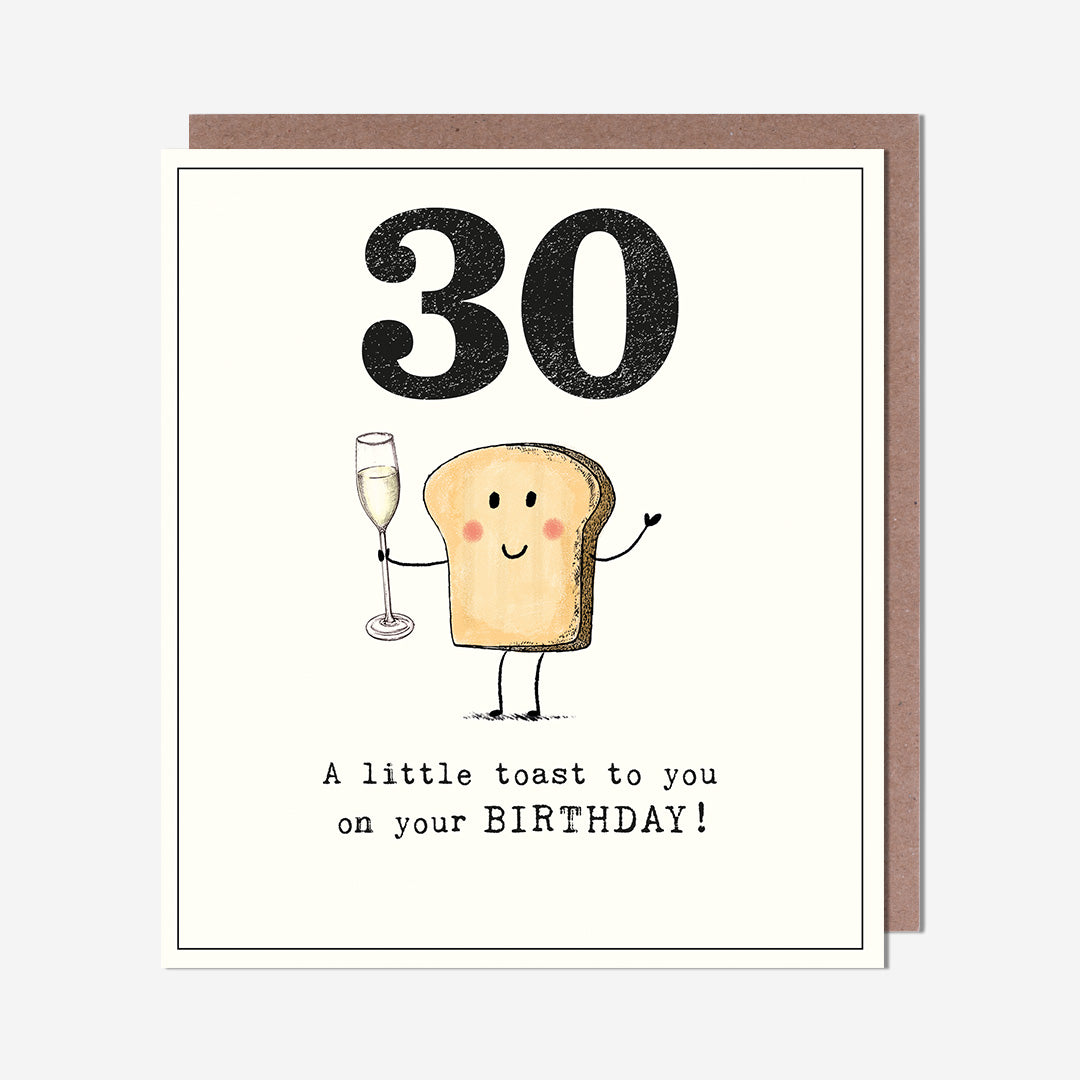 Little Toast To You 30th Birthday Card