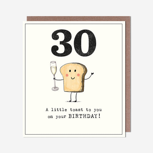 Little Toast To You 30th Birthday Card