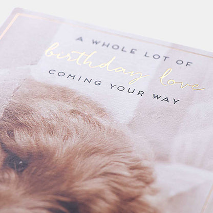 Puppy Love Birthday Card