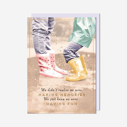 Making Memories Wellies In The Rain General Card