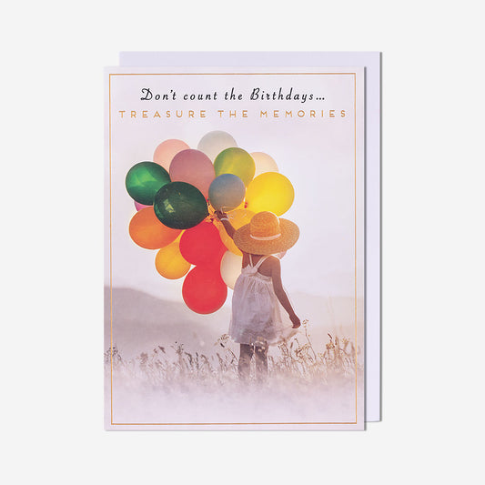 Treasure The Memories Birthday Card