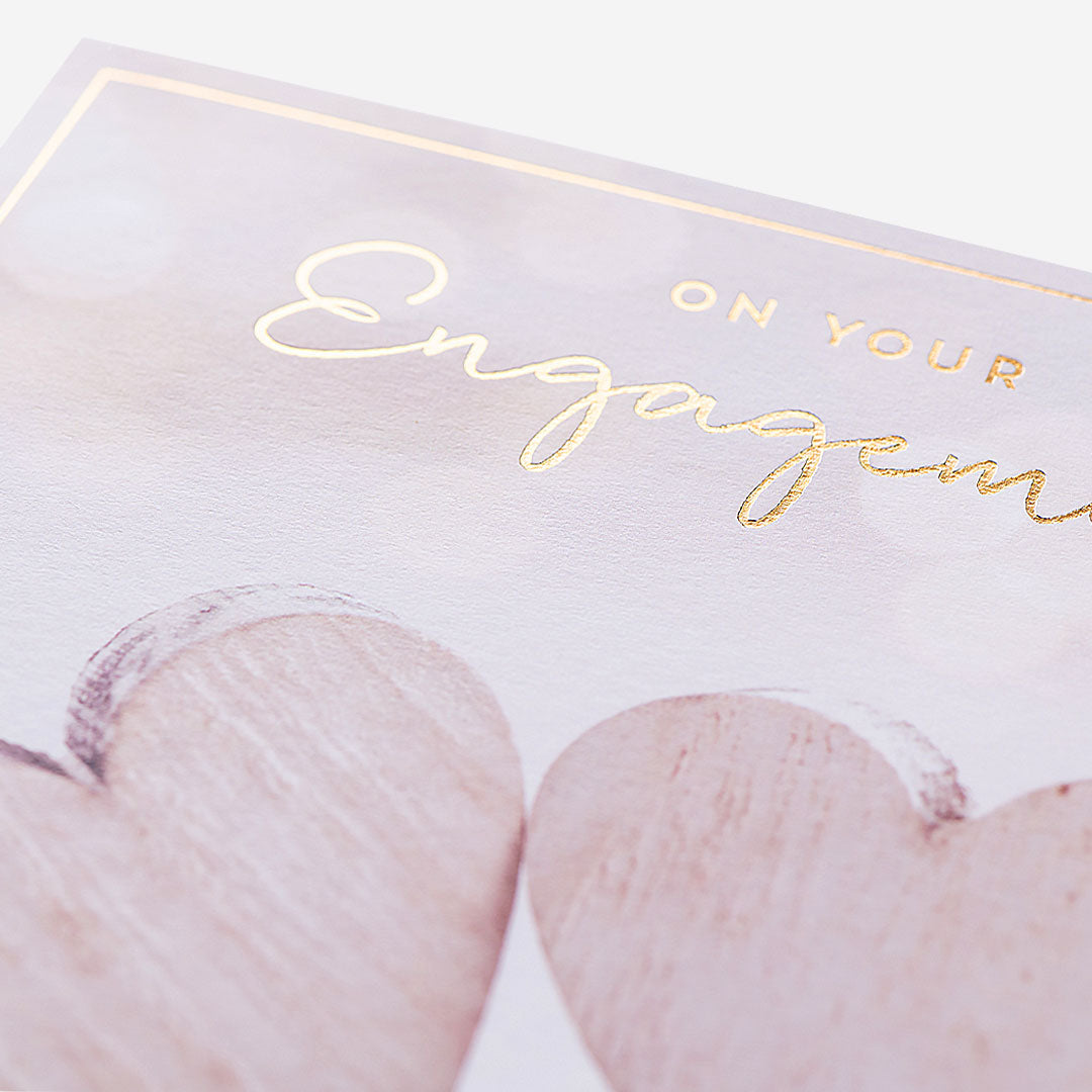 Hearts Happily Ever After Engagement Card
