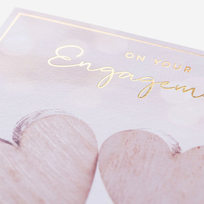 Hearts Happily Ever After Engagement Card