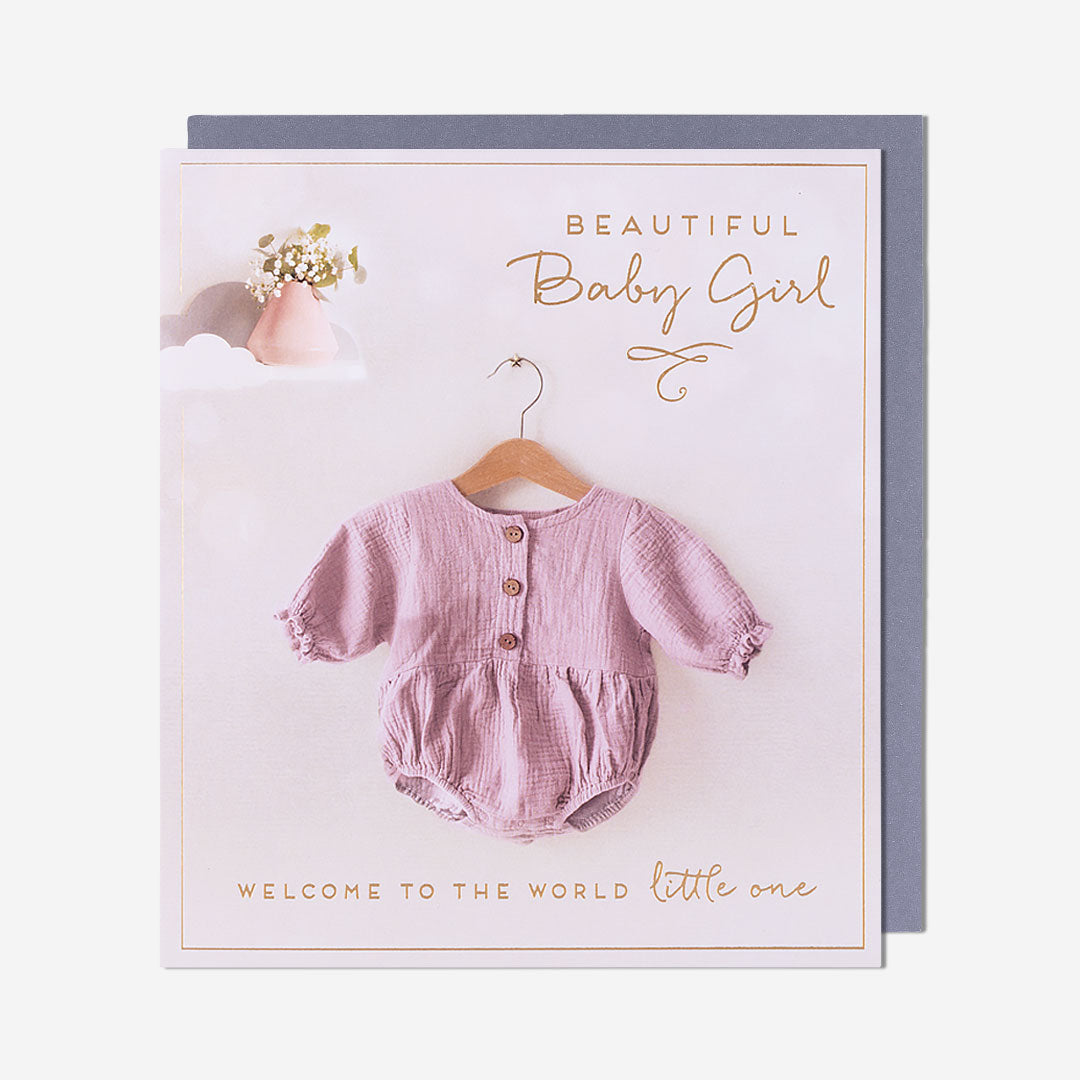 Beautiful Baby Girl New Baby Girl Card
