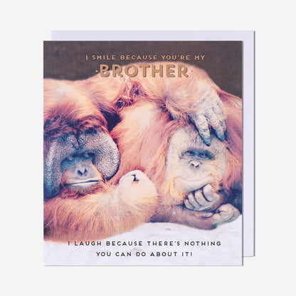 Smile Because You're My Brother Birthday Card