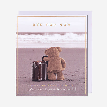 Bear On Beach Leaving Card