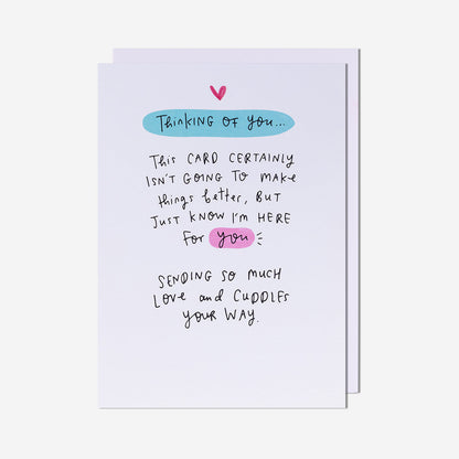 Make You Feel Better Thinking Of You Card