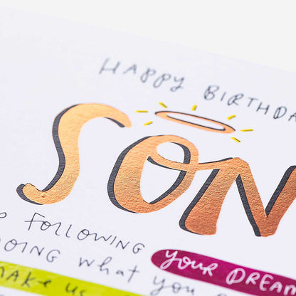 Make Us Proud Son Birthday Card