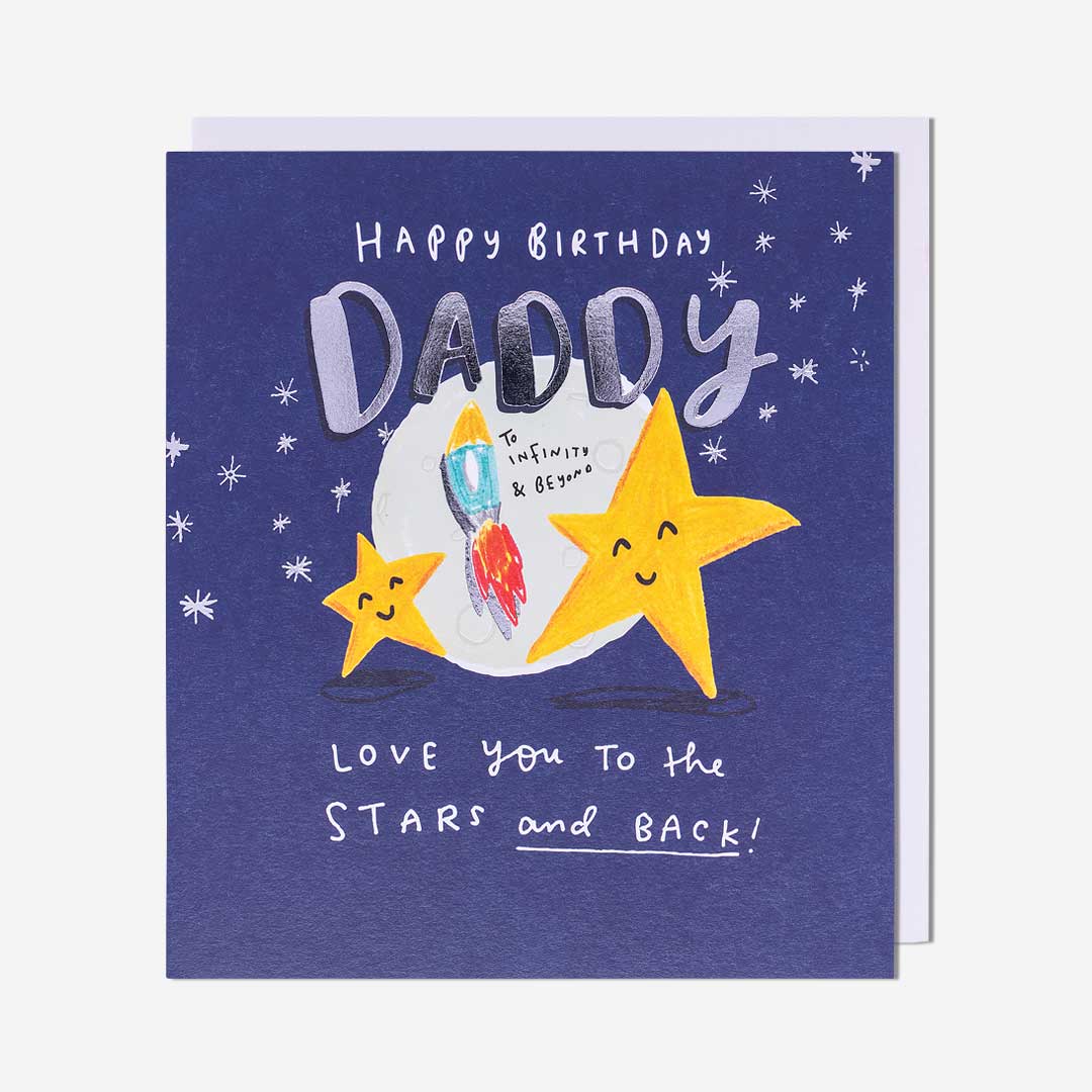 Love You To The Stars Daddy Birthday Card