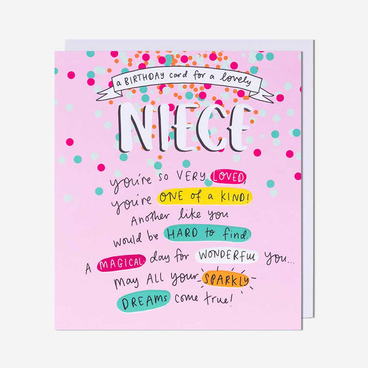Birthday Card For A Lovely Niece Birthday Card