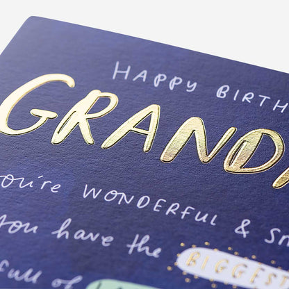 Wonderful & Smart Grandad Birthday Card