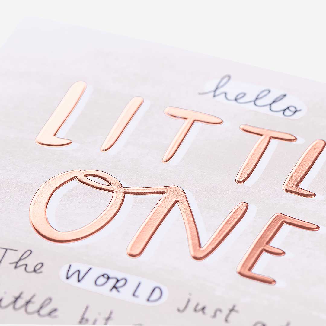 Hello Little One Rainbow New Baby Card