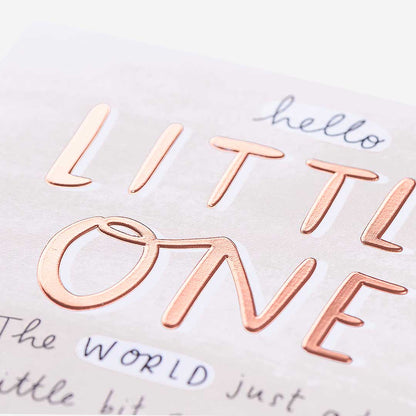 Hello Little One Rainbow New Baby Card