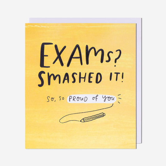 Exams? Smashed It! Congratulations Card