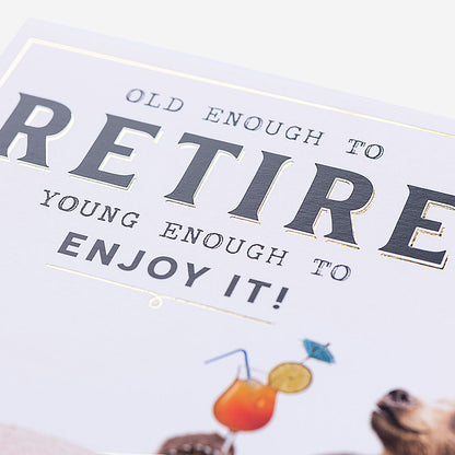 Bear Old Enough To Retire Card