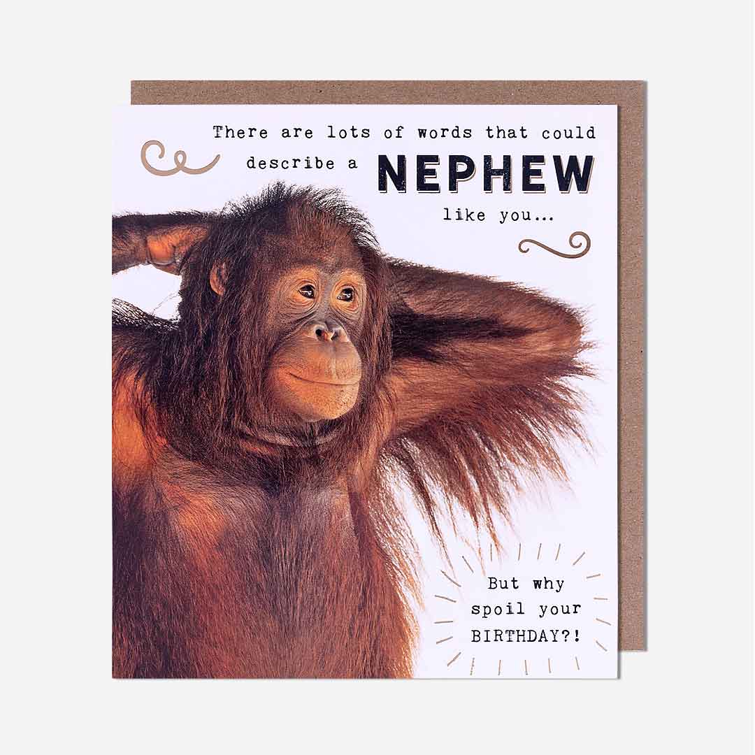 Orangutan Nephew Like You Birthday Card