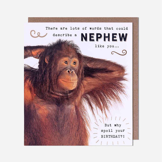 Orangutan Nephew Like You Birthday Card