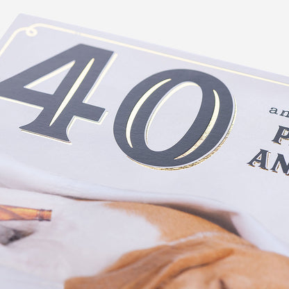 40 Party Animal Until 9pm 40th Birthday Card