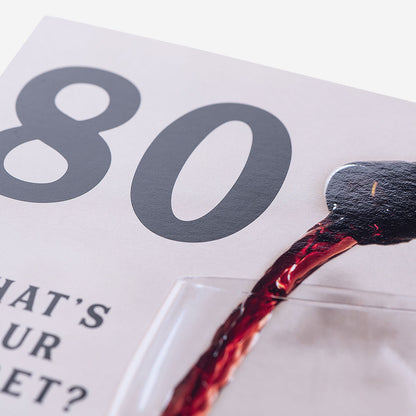 80 What'S Your Secret Wine 80th Birthday Card