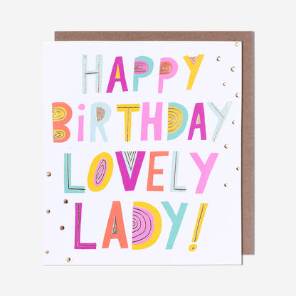 Lovely Lady Birthday Card