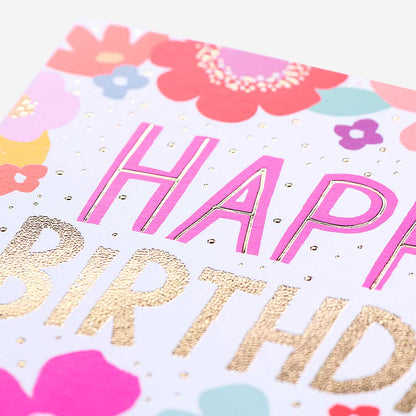 Happy Birthday Floral Card