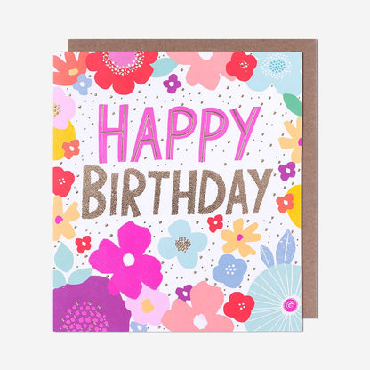 Happy Birthday Floral Card