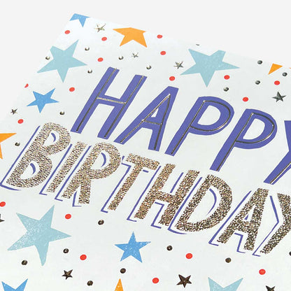Happy Birthday Blue Stars