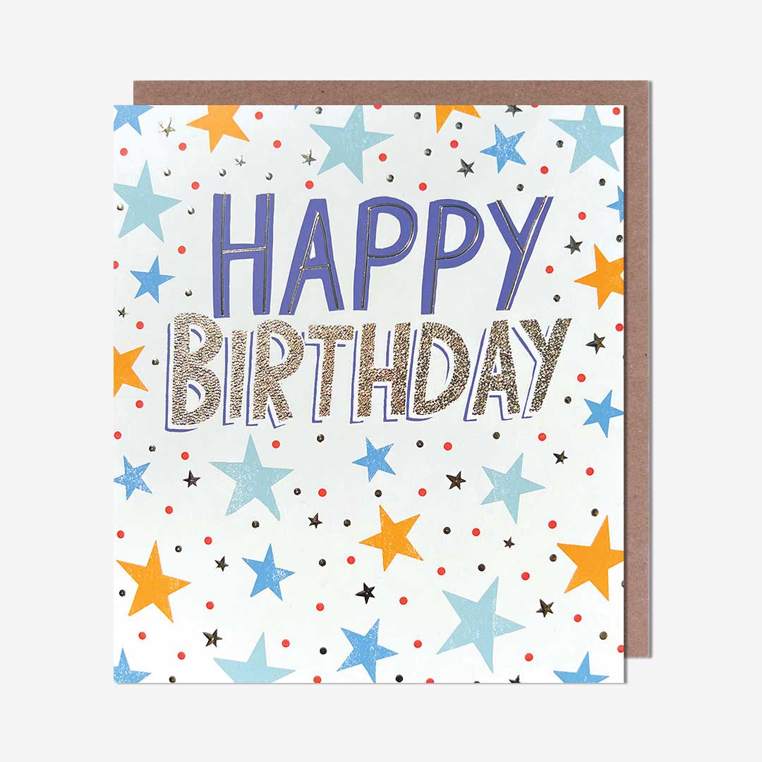 Happy Birthday Blue Stars