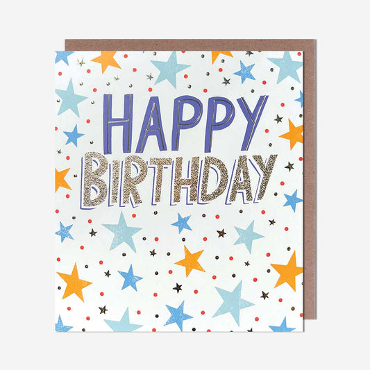 Happy Birthday Blue Stars