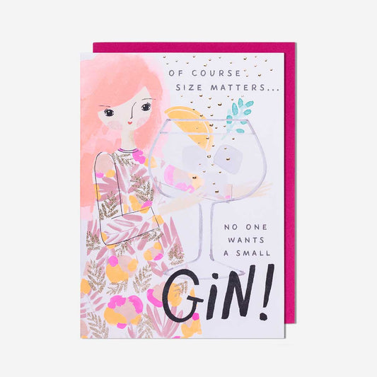 Size Matters No One Wants A Small Gin General Card