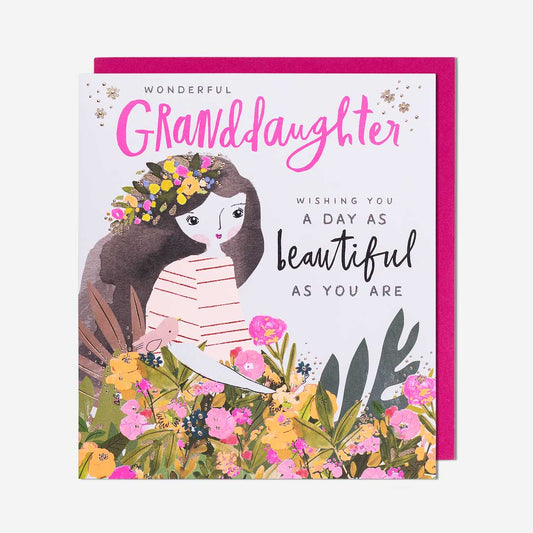 Wonderful Granddaughter Beautiful As You  Birthday Card