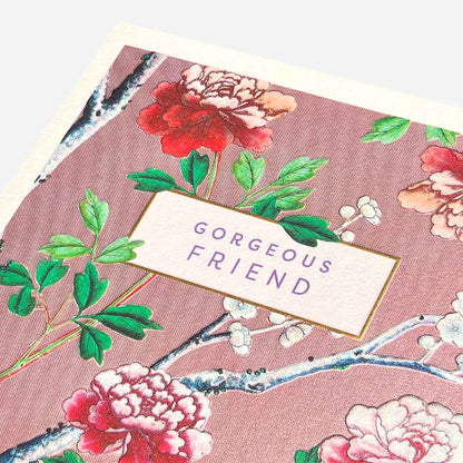 Gorgeous Friend Floral Birthday Card