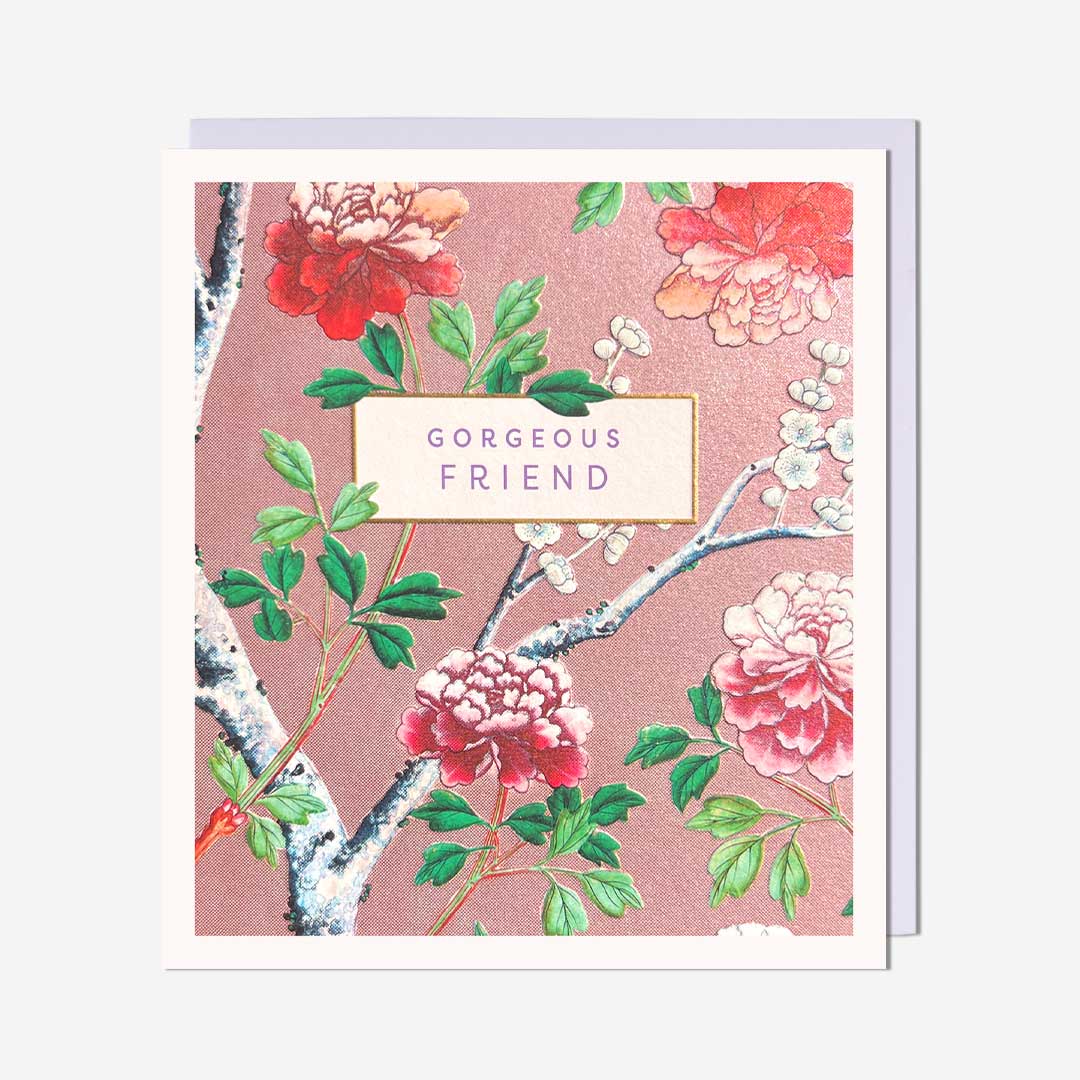 Gorgeous Friend Floral Birthday Card