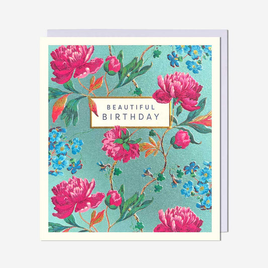 Beautiful Birthday floral Birthday Card