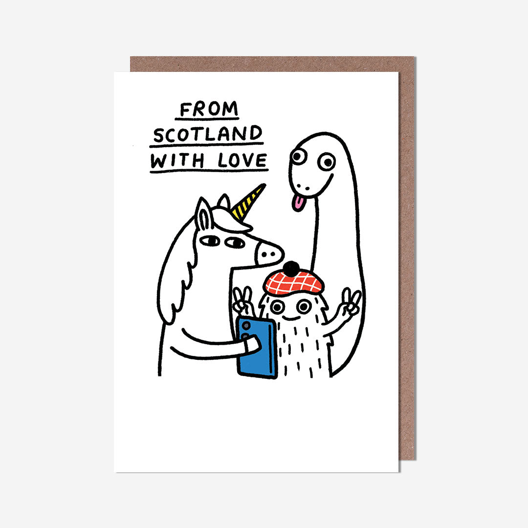 Unicorn, Nessy & Lochness With Love General Card
