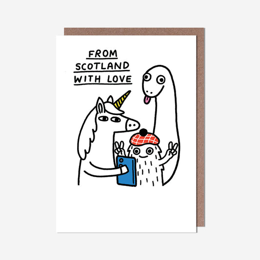 Unicorn, Nessy & Lochness With Love General Card